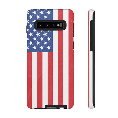 American Flag Phone Case - Patriotic Cell Cover, Tough Cases, USA Pride, Independence Day Gift, Veteran's Day, Phone Protection - TRV