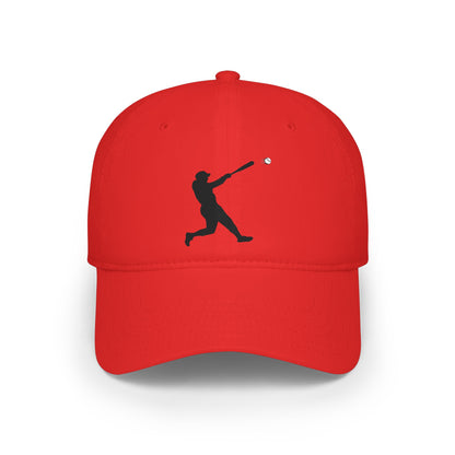 Silhouette Batter baseball cap by Printify featuring a sports-inspired hat with a bold batter silhouette design.