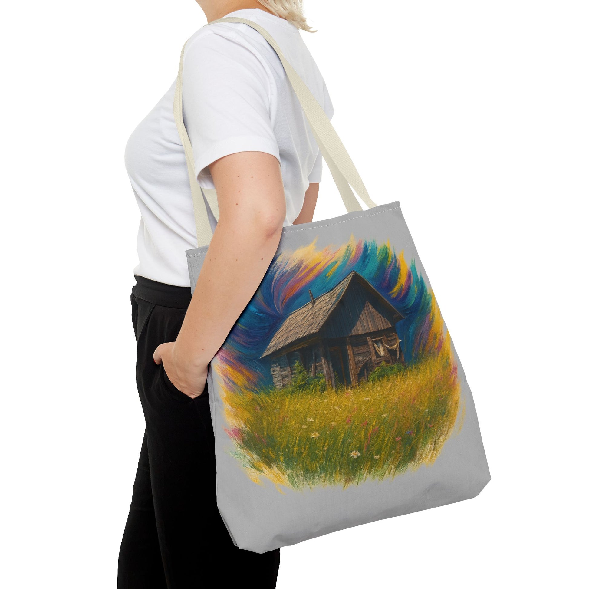 Rustic Charm Tote Bag | Boho Bag | Eco-Friendly Custom Design | Nature Lover Gift | Canvas Purse | Casual Carryall - TRV