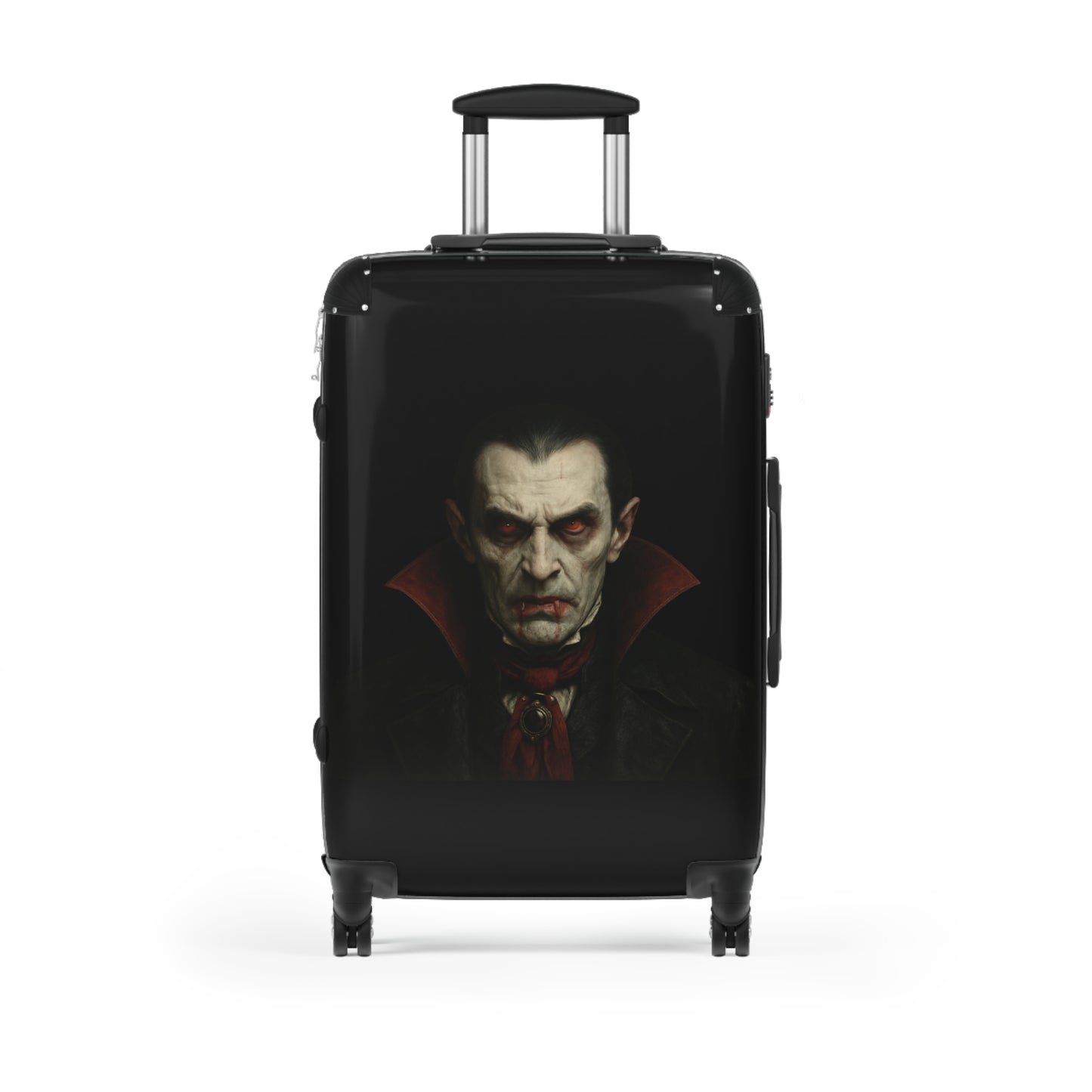 Vampire Portrait Carry-On Suitcase — Gothic Dracula Luggage for Halloween Travel