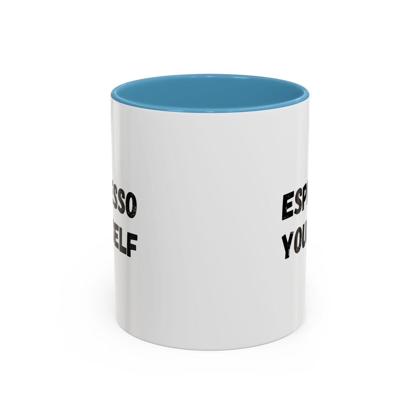 Espresso Yourself Coffee Mug - Fun Black Accented Mug for Coffee Lovers, Great Gift for Birthdays, Christmas, and Housewarming