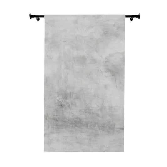 Gray abstract window curtains from Printify featuring modern decor design, suitable for contemporary home interior.