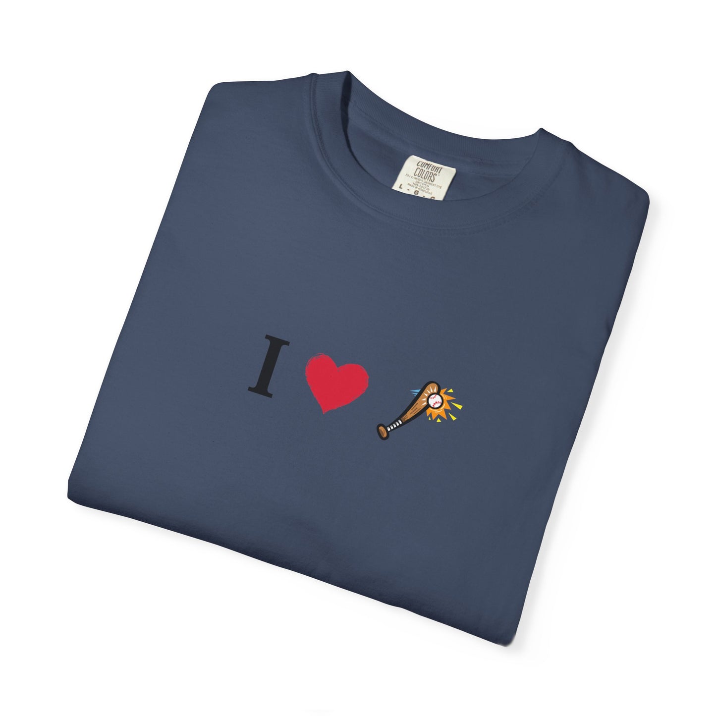 I Love Baseball  Unisex Tee, Gift for Couples, Cute Matching T-Shirts, Casual Everyday Wear, Anniversary Present, Love Shirt - TRV