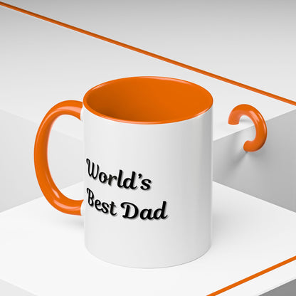 Father's Day Accent Mug, Best Dad Coffee Cup, Father's Day Gift, Novelty Mug, Ceramic Mug, Father's Day Present