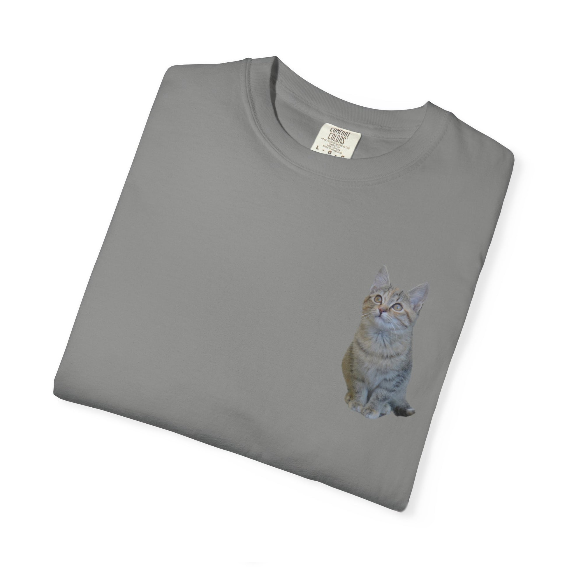 Whimsical Cat Pocket T-Shirt for Cat Lovers - TRV