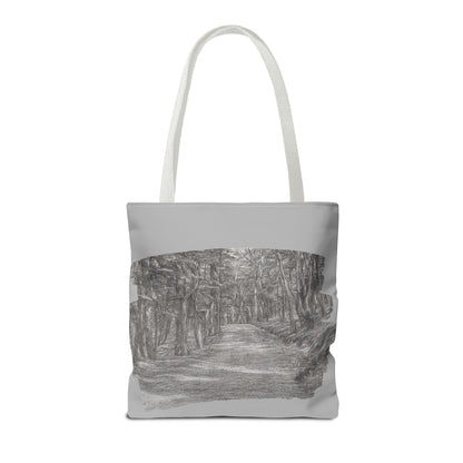 Scenic Path Tote Bag, Reversible Tote, Eco-Friendly Shopper, Outdoor Adventure Bag, Gift for Nature Lovers, Stylish Carryall - TRV