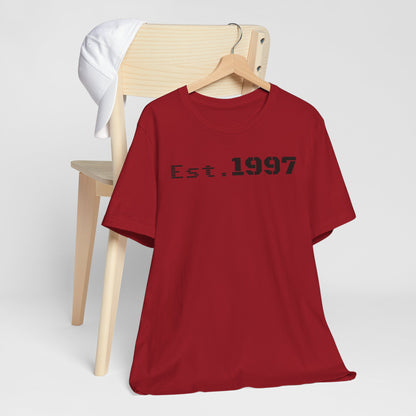 Vintage Est. 1997 Unisex Tee, Gift for Birthdays, Celebrations, Casual Wear, Retro Fashion, Cool Graphic T-Shirt - TRV