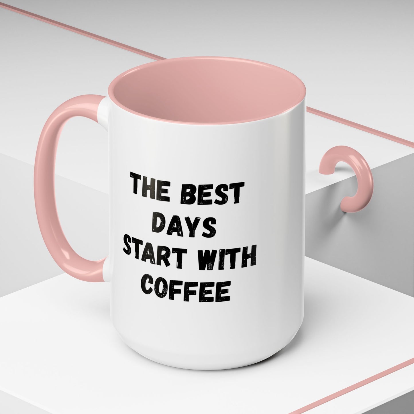 Inspirational Coffee Mug - The Best Days Start With Coffee - Gift for Coffee Lovers, Office Decor, Kitchenware, Birthday Gift, Motivational
