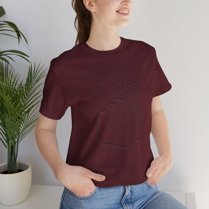 Minimalist Hand Sign Unisex Tee | Casual Everyday Wear | Perfect for Gift Givers