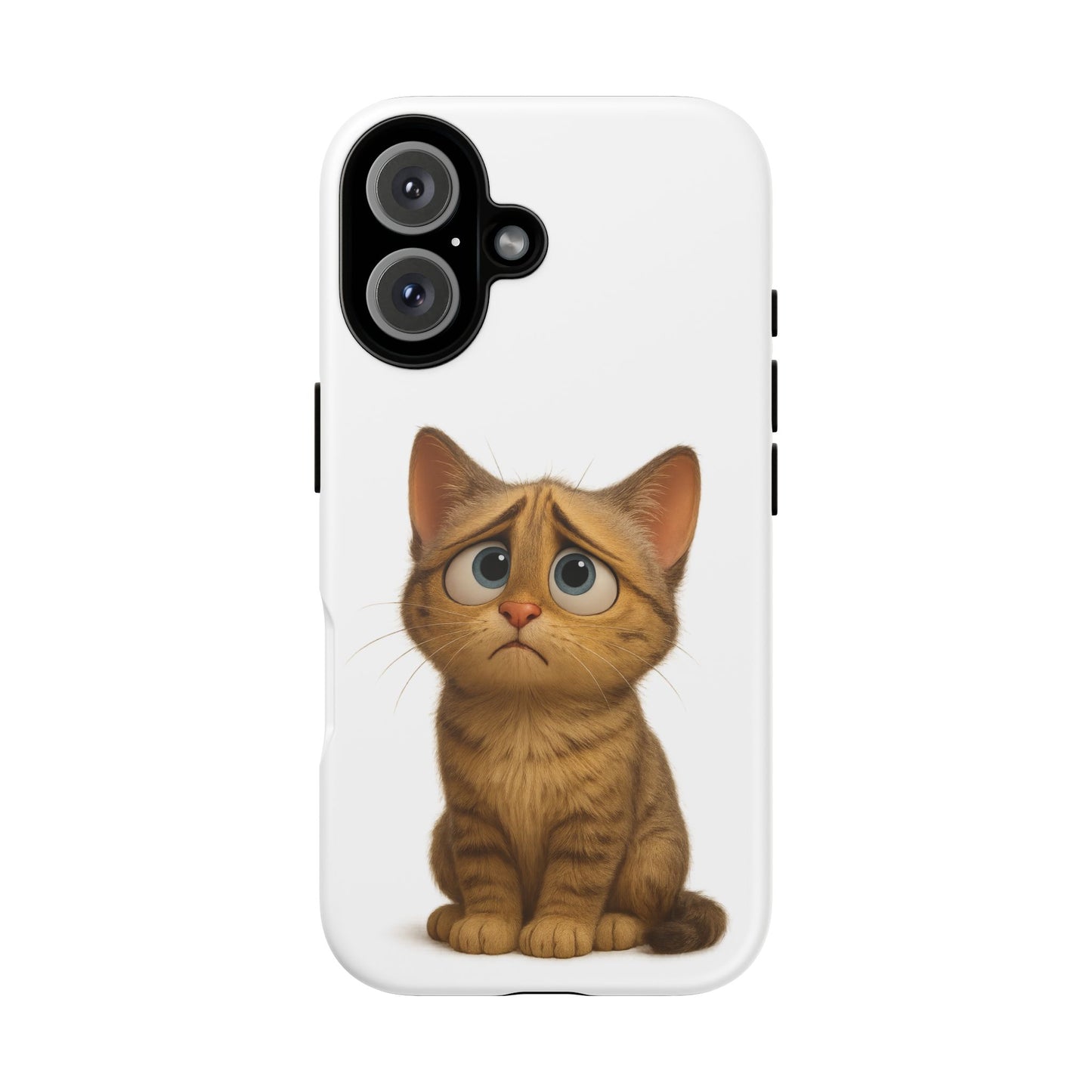 Cute Cat Phone Case, Funny Kitty Case, Animal Lover Gift, Cat Lover Accessory, Unique Cat Design Case, Pet Mom Gift - TRV