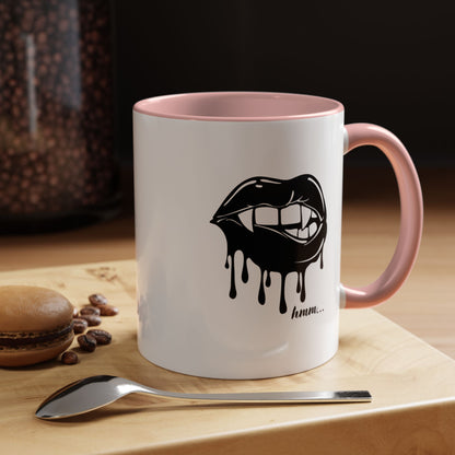Vampire Lip Accent Coffee Mug - 11oz & 15oz - Unique Halloween Gift
