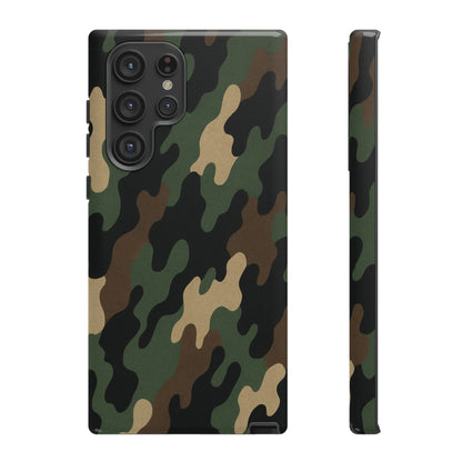 Camouflage Phone Case, Tough Cases, Military Style, Unique Phone Accessories, Gift for Him, Durable Phone Cover - TRV