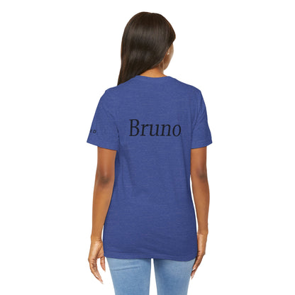 Unisex custom T-shirt by Printify with personalized design, featuring a plain fabric front and short sleeves.