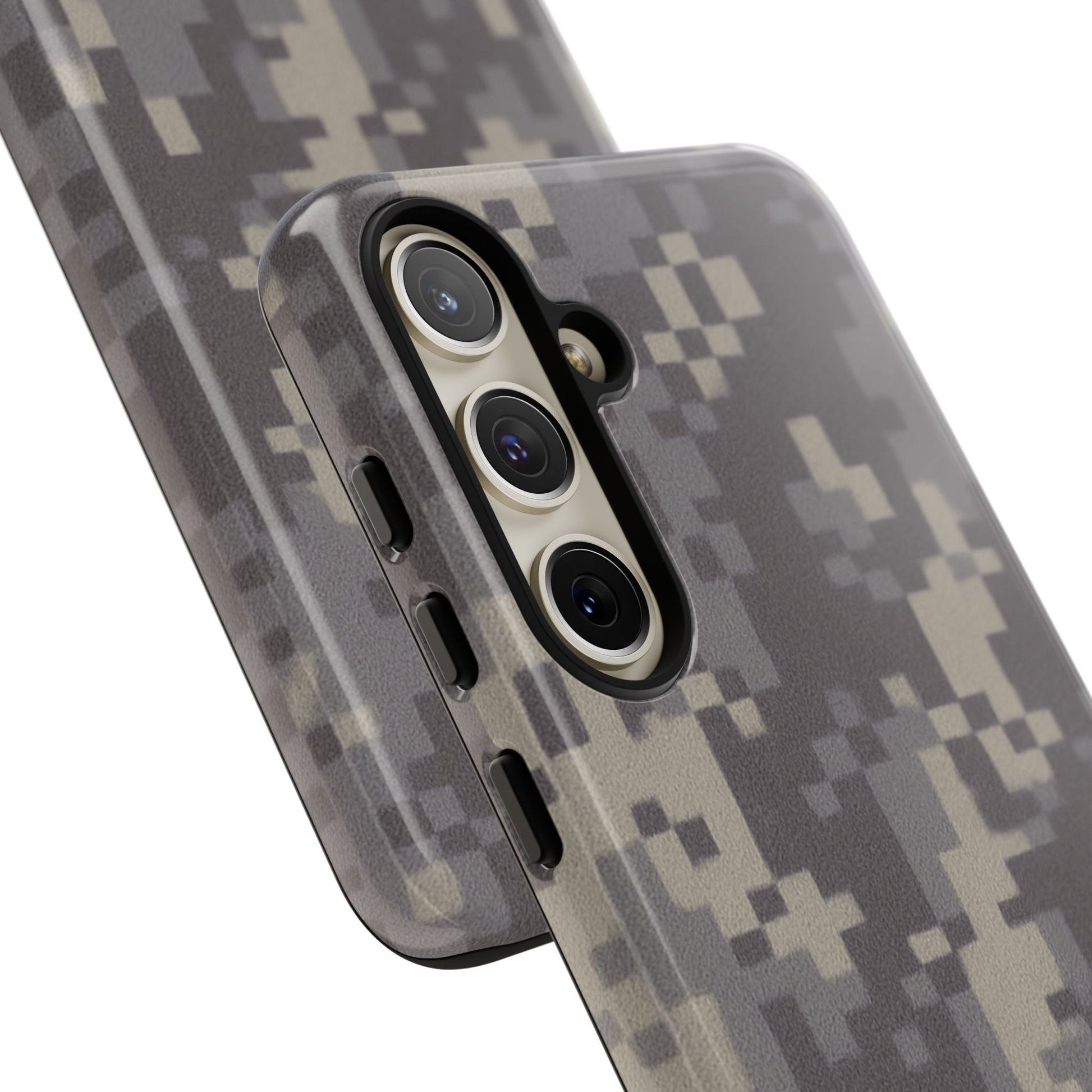 Rugged digital camouflage Printify phone case with protective cover for smartphones, featuring tough, durable design.