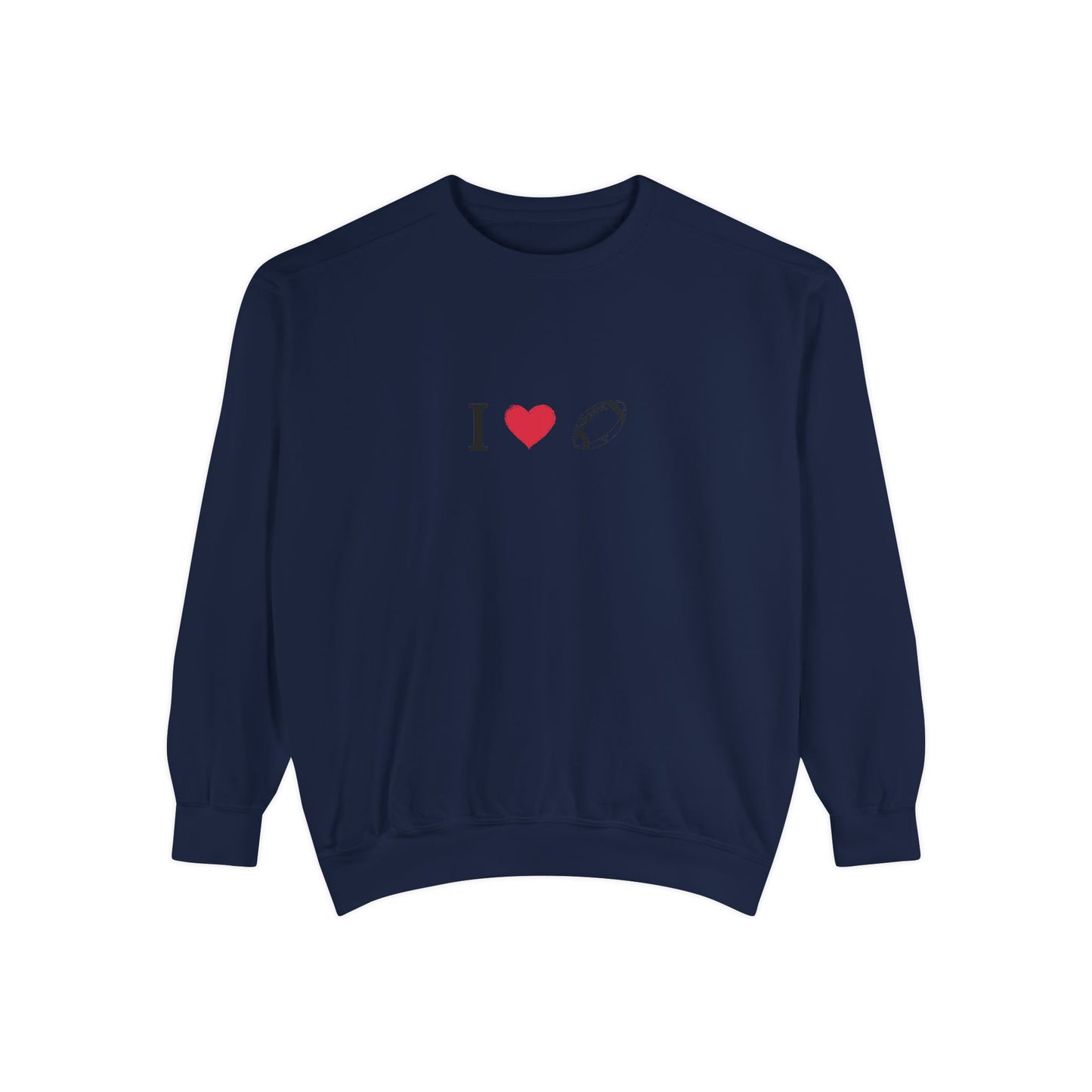 Unisex Sweatshirt, I love Football, Cozy, Perfect for Everyday Wear, Gift Idea for Friends, Couples, and Special Occasions - TRV