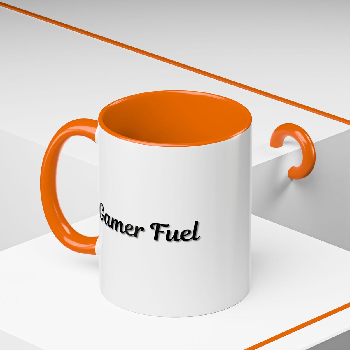 Printify Gamer Fuel coffee mug in 11oz or 15oz size, featuring a bold gamer-themed design on ceramic mug.