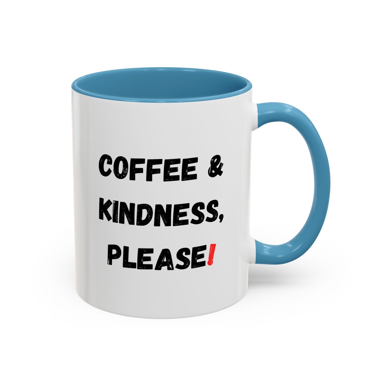 Coffee & Kindness Mug - Inspirational Coffee Cup, Gift for Friends, Office Decor, Encouragement, Morning Motivation