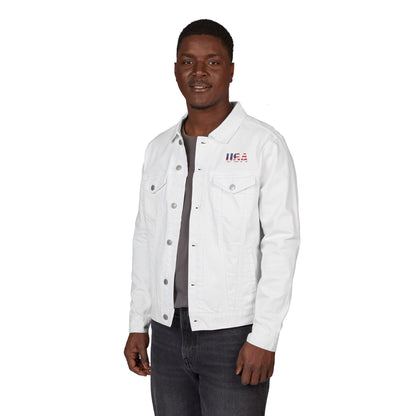 Embroidered Unisex Denim Jacket - Stylish, Casual, Perfect for Summer Outings, Men's & Women's Fashion Statement, Birthday Gift, [...] - TRV