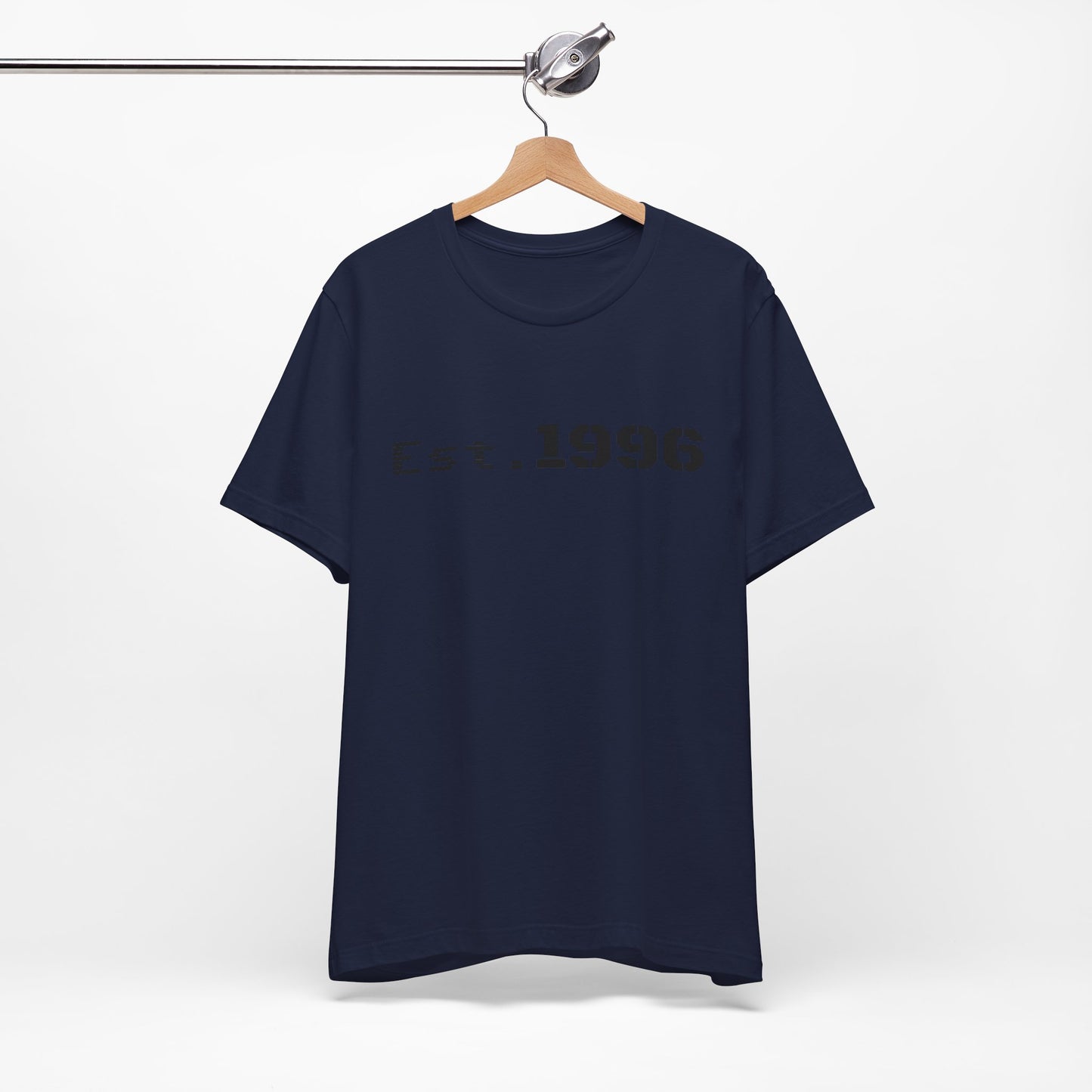 Vintage Est. 1996 T-shirt by Printify featuring a retro design, perfect as a birth year birthday gift for men or women.