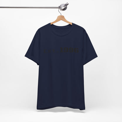 Vintage Est. 1996 T-shirt by Printify featuring a retro design, perfect as a birth year birthday gift for men or women.