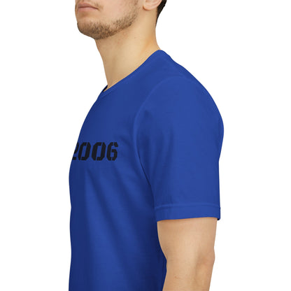 Vintage-style "Established 2006" graphic T-shirt by Printify, featuring a retro birthday gift design on a casual tee.