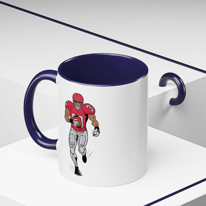 Football Player Coffee Mug, Sports Fan Gift, Motivational Coffee Cup, Game Day Mug, Unique Sports Merchandise