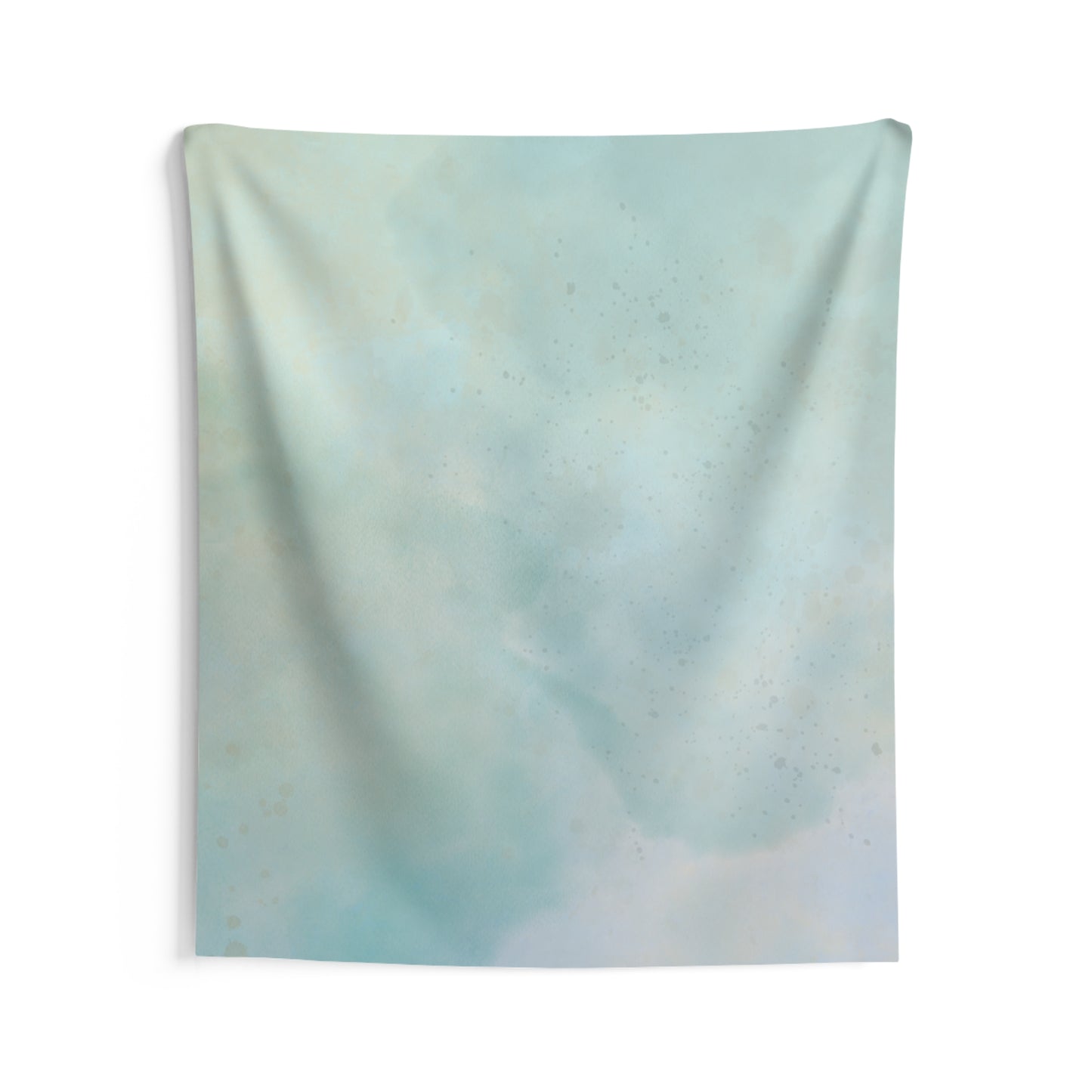 Soft Aqua Cloud Wall Tapestry