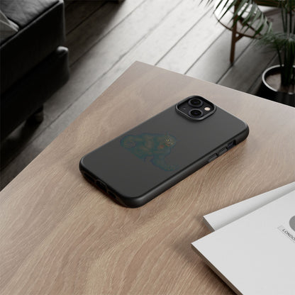 Dark monster graphic werewolf phone case by Printify, rugged protective case for smartphones with a fierce werewolf design.