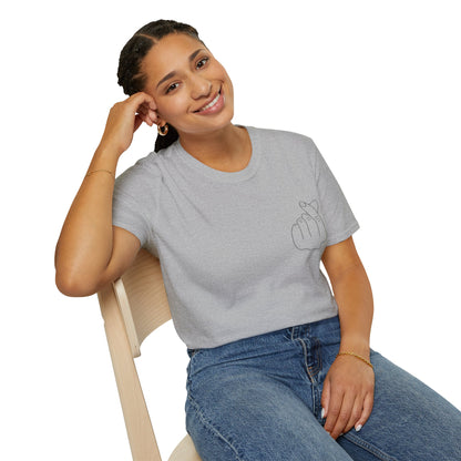 Trendy Unisex Softstyle T-Shirt with Love Hand Gesture Design