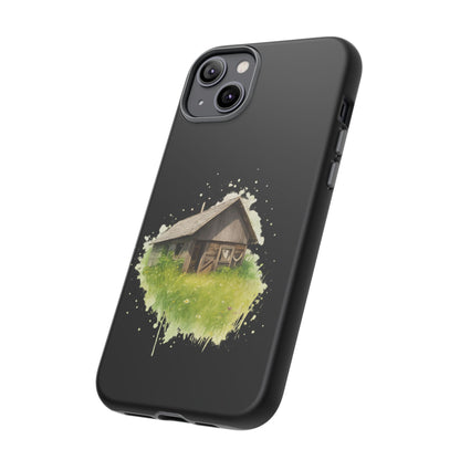 Rustic Farmhouse Phone Case, Cute Cottage Design, Tough Cases for Nature Lovers, Eco-Friendly Gift, Customizable Tech Accessories - TRV