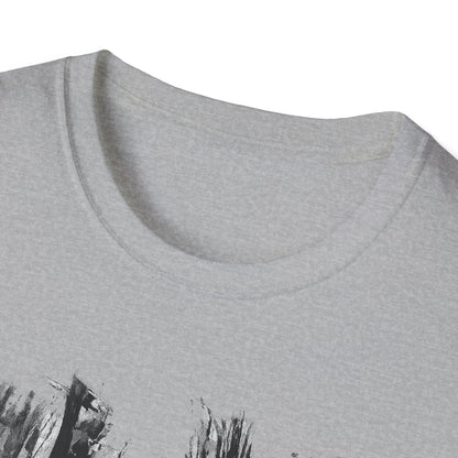 Minimalist Nature-Inspired Unisex Softstyle T-Shirt, Casual Wear, Everyday Style, Gift for Nature Lovers, Eco-Friendly Fashion