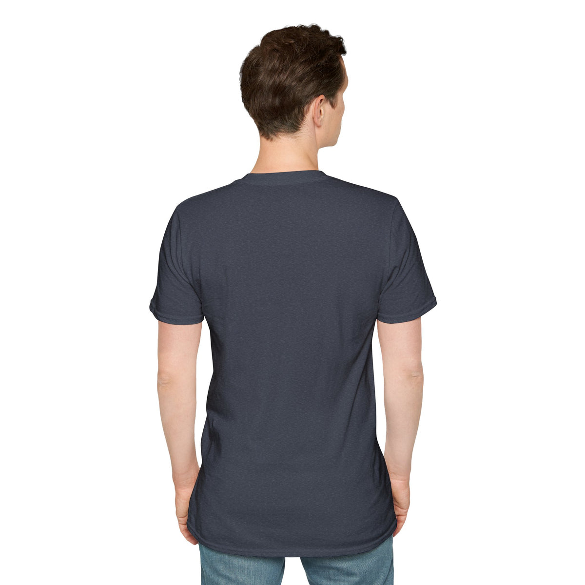 Pink heart graphic on a Relax, I'm a Truck Driver T-Shirt by Printify, featuring a humorous trucker-themed design.