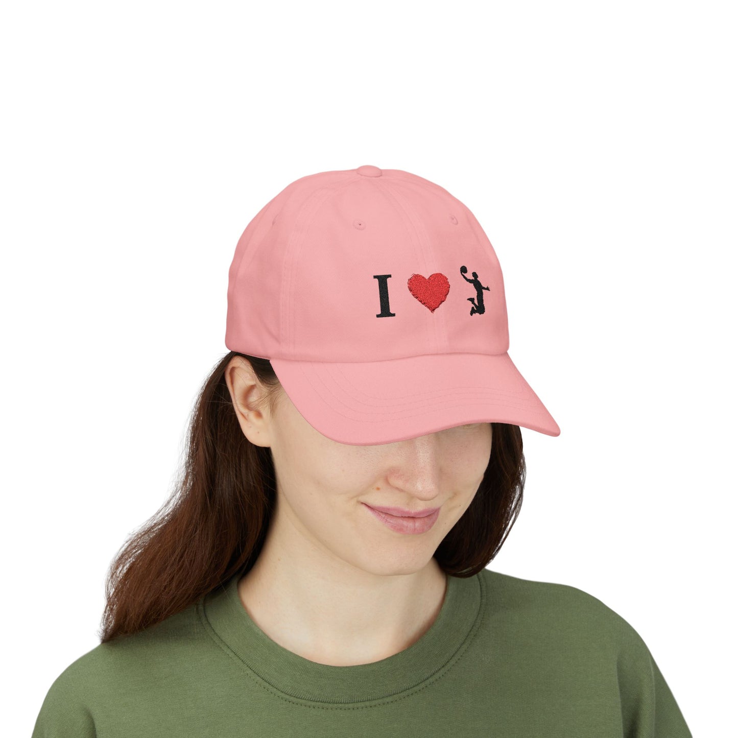 I Love Basketball Dad Cap, Casual Hat for Dads, Gift for Father's Day, Sports Lover Cap, Family Outing Accessory, Everyday Wear - TRV