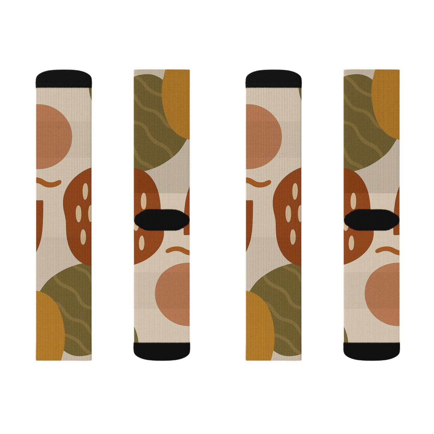 Abstract Floral Pattern Socks | Sublimation Crew Socks