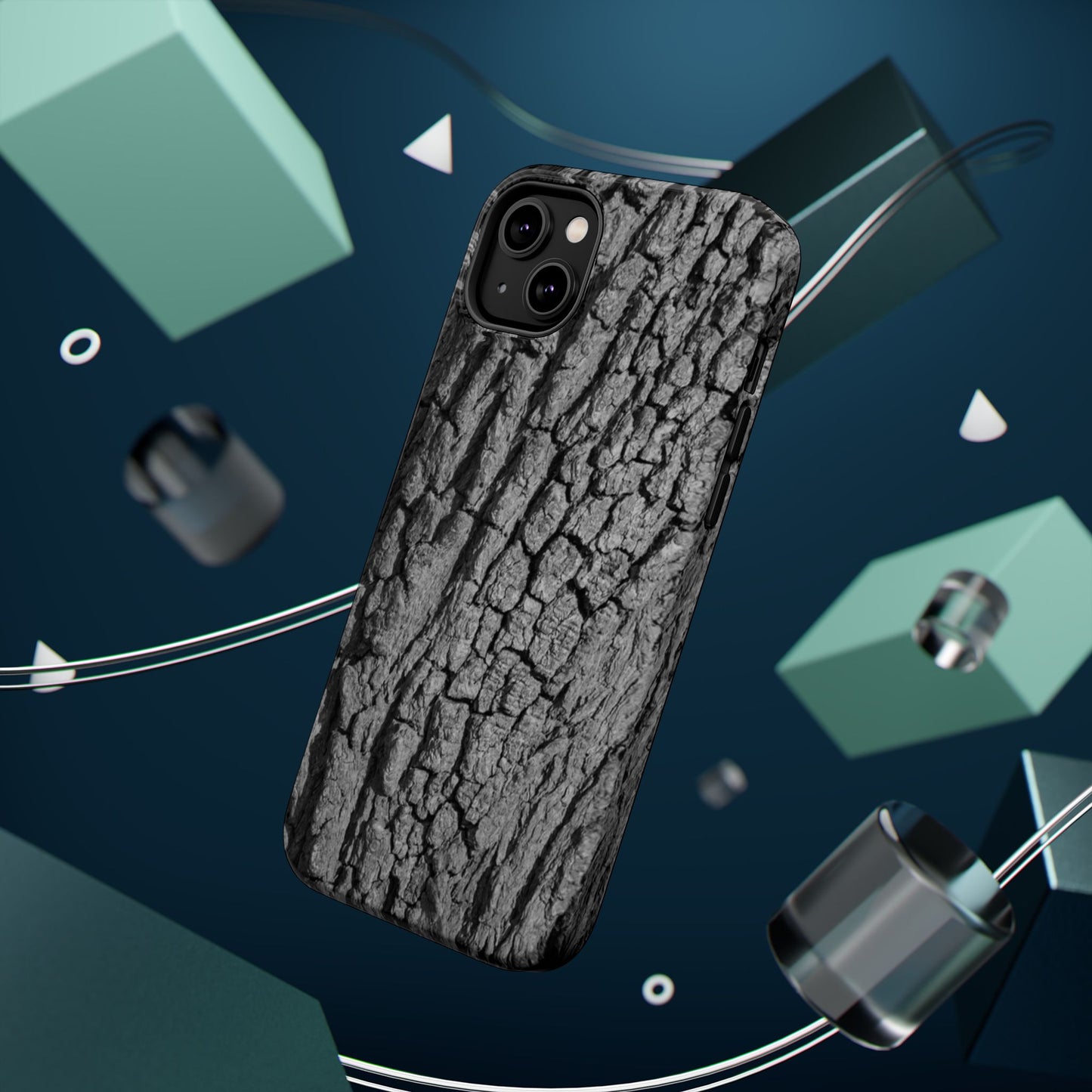 Bark Texture Magnetic Impact Phone Case