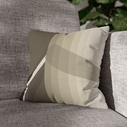 Abstract Neutral Leaf Artwork Pillowcase | Square Pillowcase