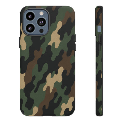 Camouflage Phone Case, Tough Cases, Military Style, Unique Phone Accessories, Gift for Him, Durable Phone Cover - TRV