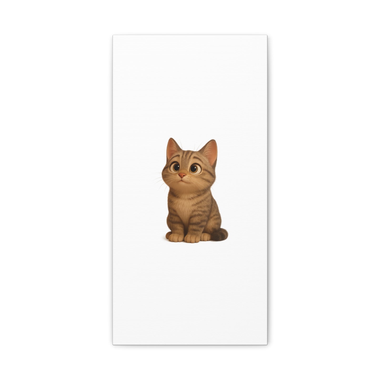 Adorable Cat Canvas Art, Cute Cat Wall Decor, Pet Lover Gift, Nursery Wall Art, Animal Print, Modern Home Decor - TRV