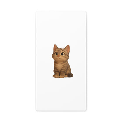 Adorable Cat Canvas Art, Cute Cat Wall Decor, Pet Lover Gift, Nursery Wall Art, Animal Print, Modern Home Decor - TRV