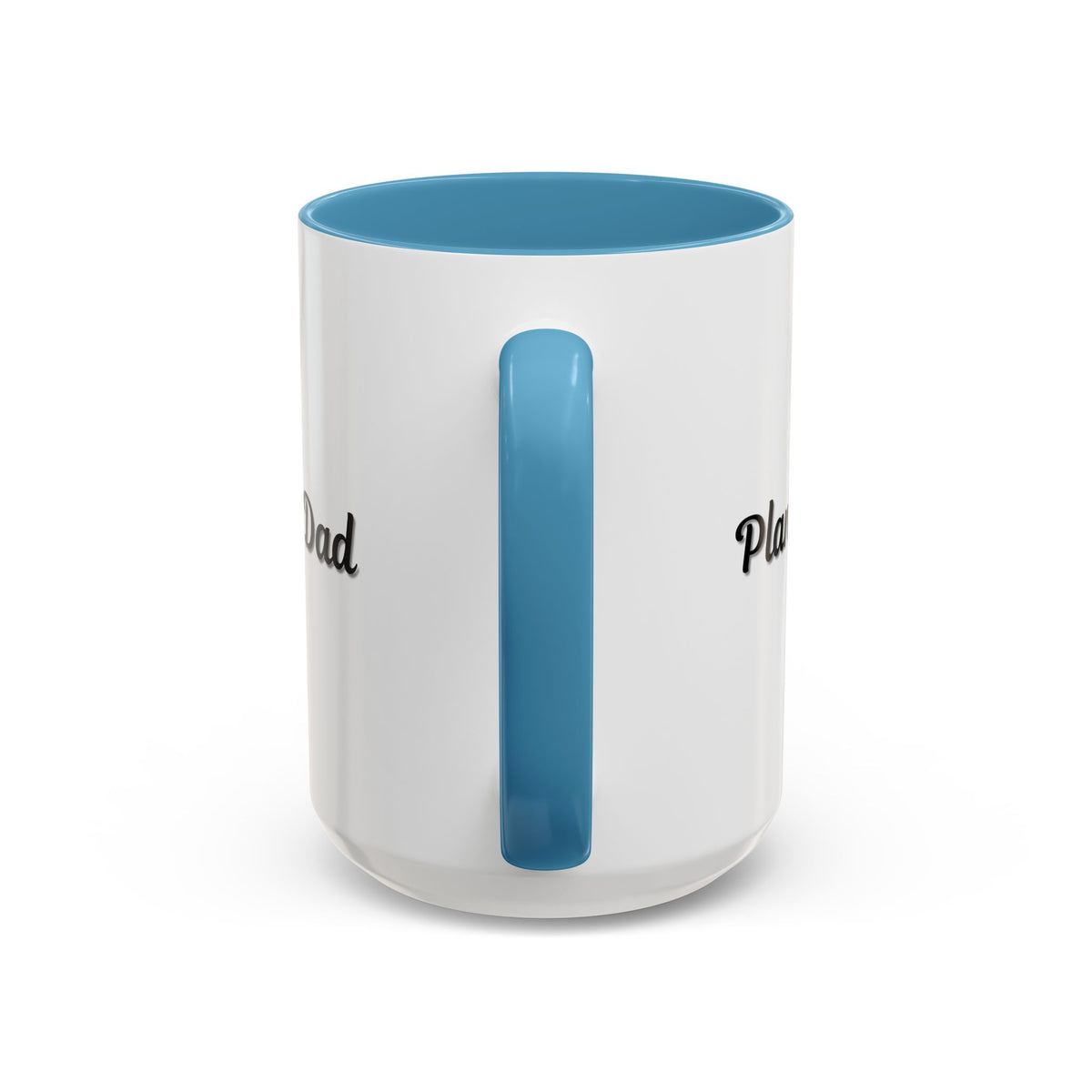 Black-handle Plant Dad coffee mug with plant-themed design, 11oz, perfect for plant lover gift, by Printify.