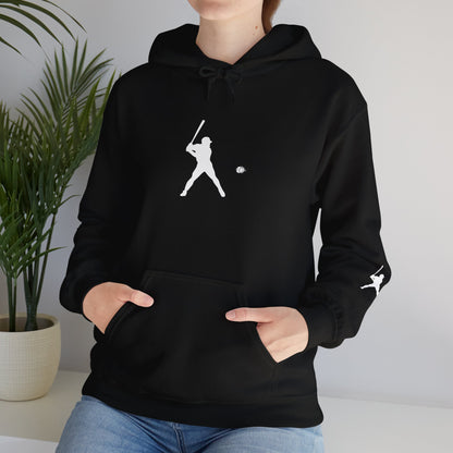 Sporty Unisex Baseball Hooded Sweatshirt, Casual Hoodie for Athletes, Perfect for Gifts, Comfy Streetwear, Ideal for Sports Events, Personal Use - TRV