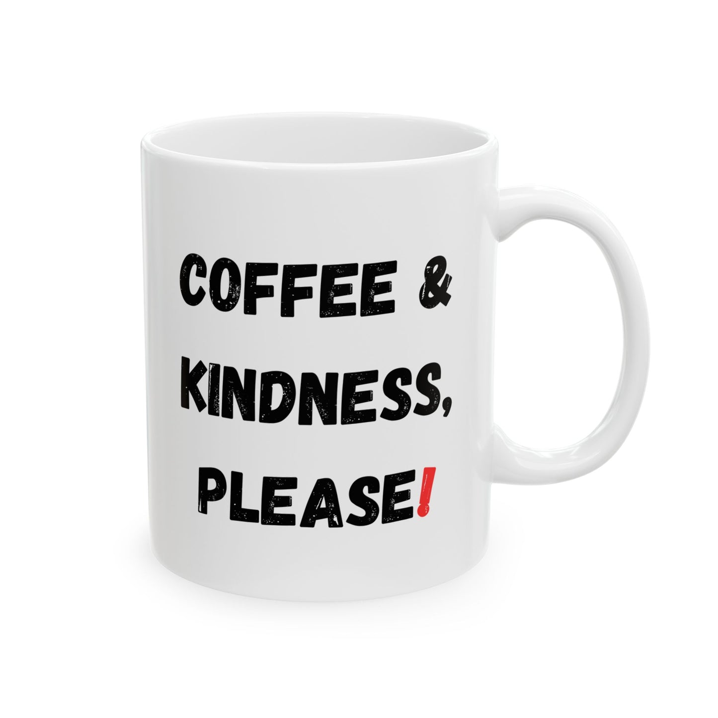 Inspirational Coffee Mug - 'Coffee & Kindness, Please!' - Perfect Gift for Friends & Family - TRV