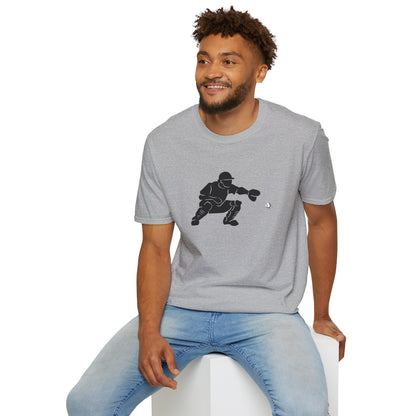 Baseball Catcher Unisex Softstyle T-Shirt, Sports Apparel, Gift for Athletes, Workout Gear, Casual Wear, Special Occasions