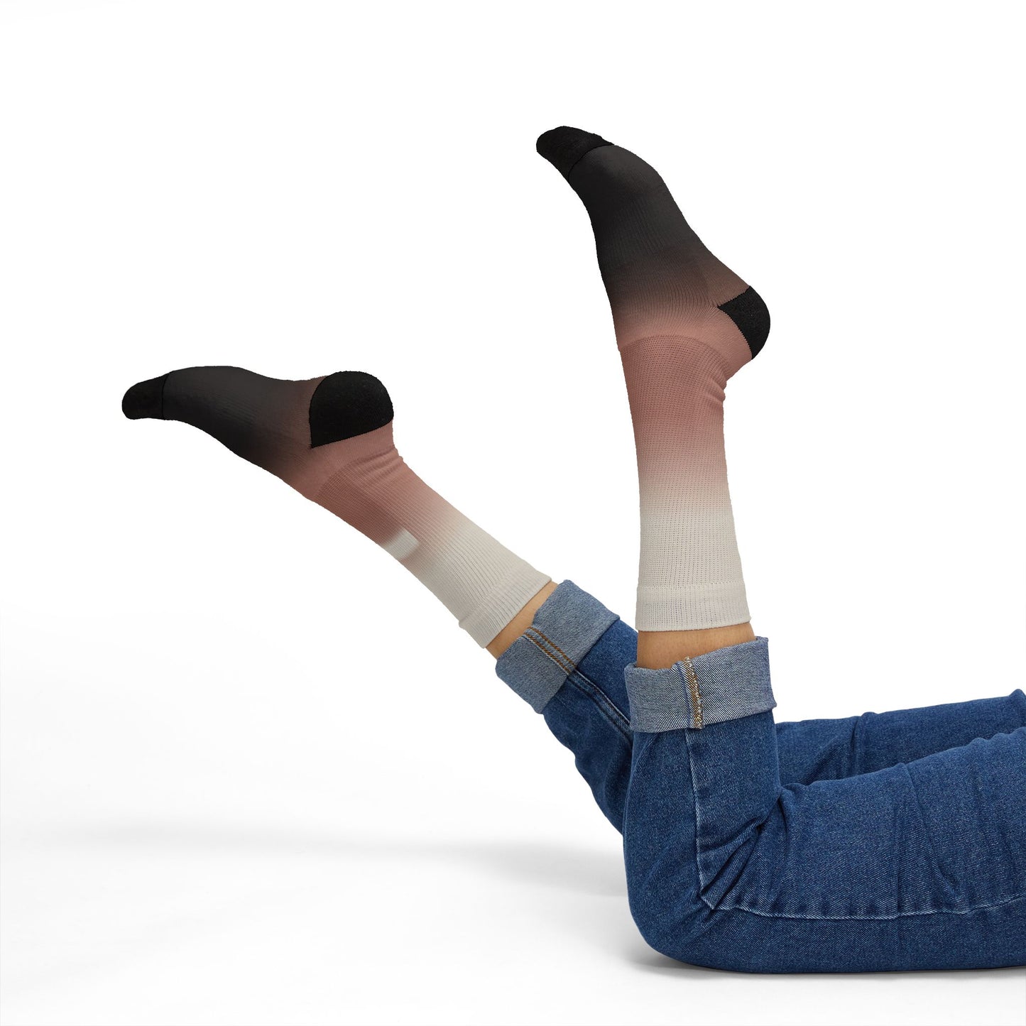 Neutral Ombre Gradient Socks | Sublimation Socks