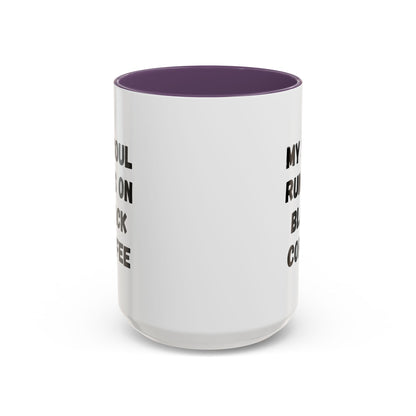 Funny Coffee Mug - My Soul Runs on Black Coffee | Perfect Gift for Coffee Lovers, Office Mugs, Tea, Barista, Halloween