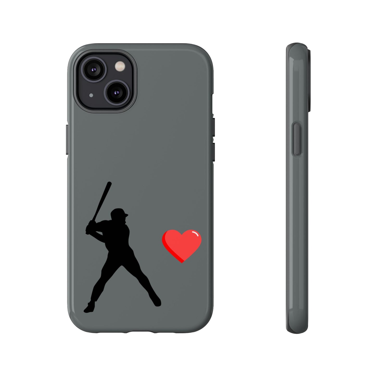 Printify Baseball Love phone case featuring sports-themed design, durable tough case for sports enthusiasts and Father's Day gifts.