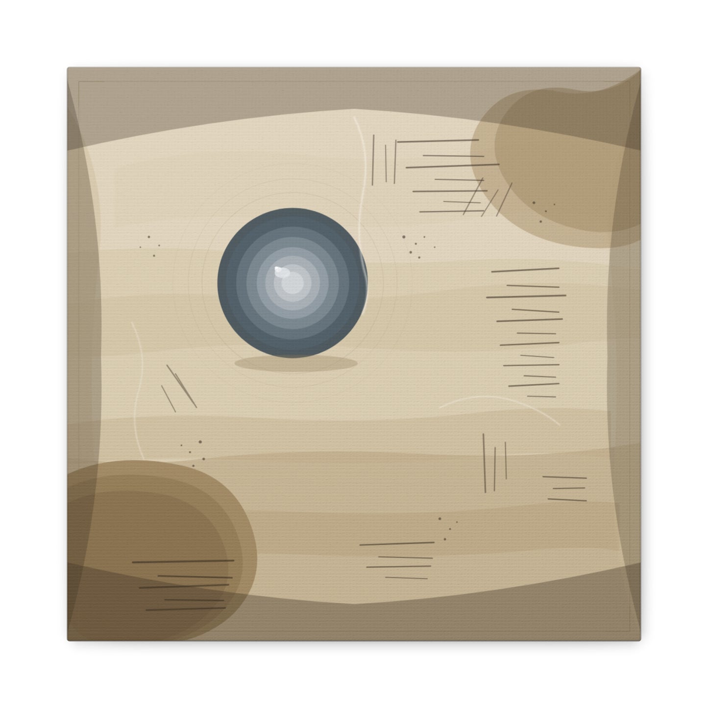Abstract Warm Desert Field Matte Canvas