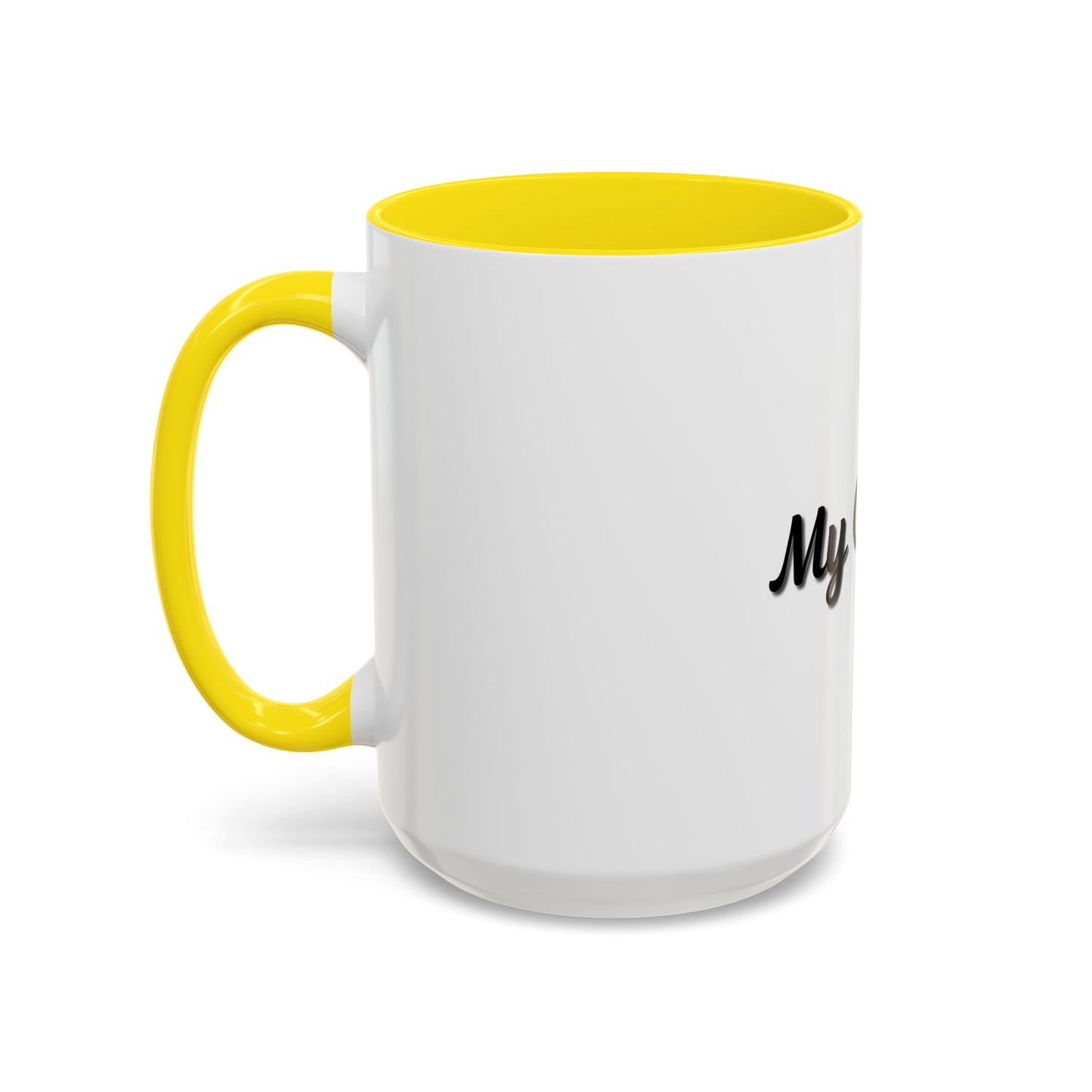 Personalized My Coffee Accent Mug - 11oz & 15oz Coffee Cups for Coffee Lovers - TRV
