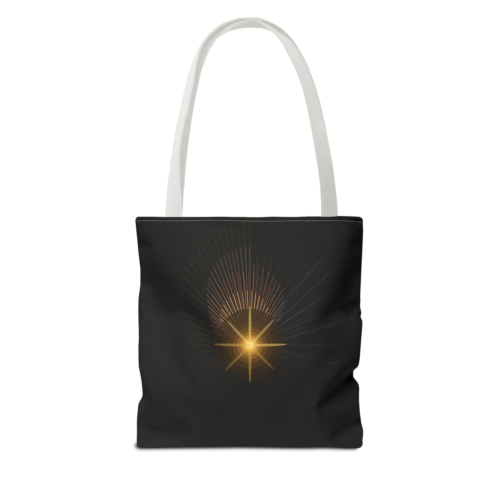 Radiant Starburst Tote Bag | Golden Light Celestial Design - TRV