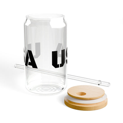 USA Sipper Glass, 16oz - Perfect for Parties, Outdoor Fun, or Everyday Use, Great Gift for Holidays, Eco-Friendly, Beverage Container, [...] - TRV